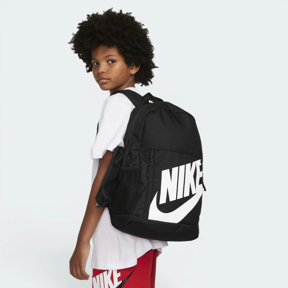 Nike Black & White kids elemental Backpack, Size: One Size