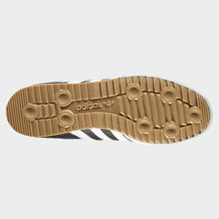 adidas Samba Super Men's Black Leather Trainers 019099 outsole with gum rubber and textured grip for indoor traction