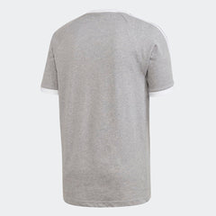 Back view of grey adidas t-shirt on ghost mannequin