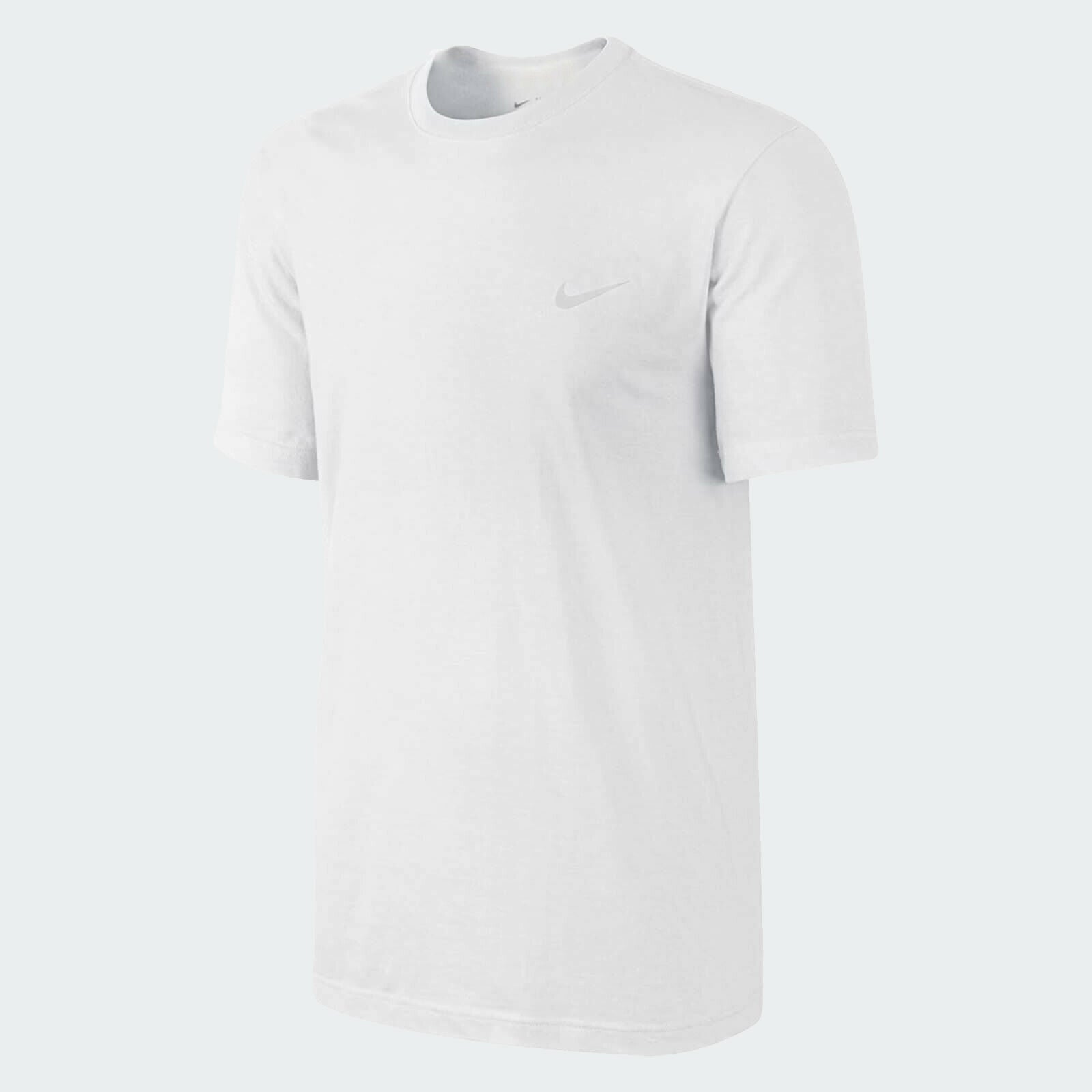 Nike Men's Swoosh Logo Short Sleeve T-Shirt White