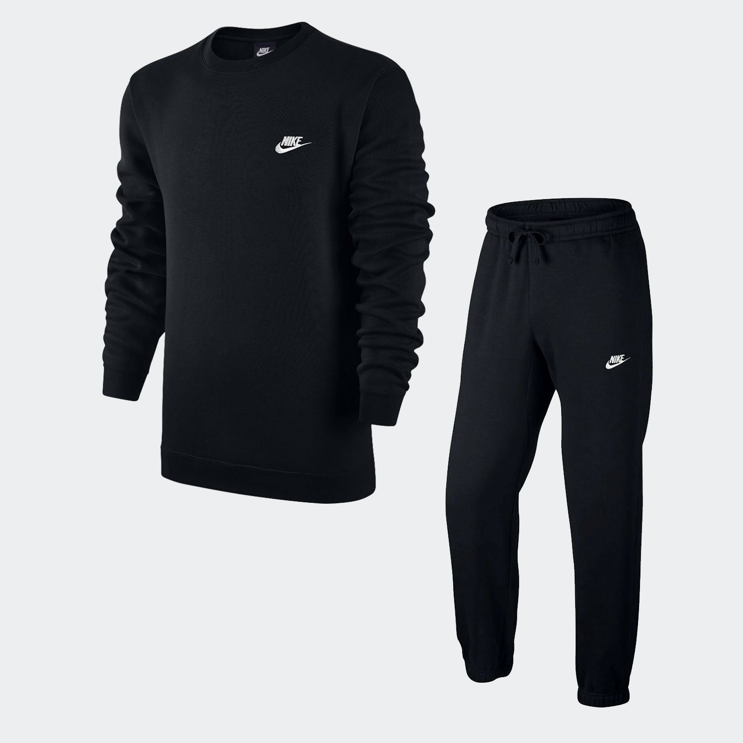 tradesports.co.uk Nike Men's Sportswear Club Crew Tracksuit Black