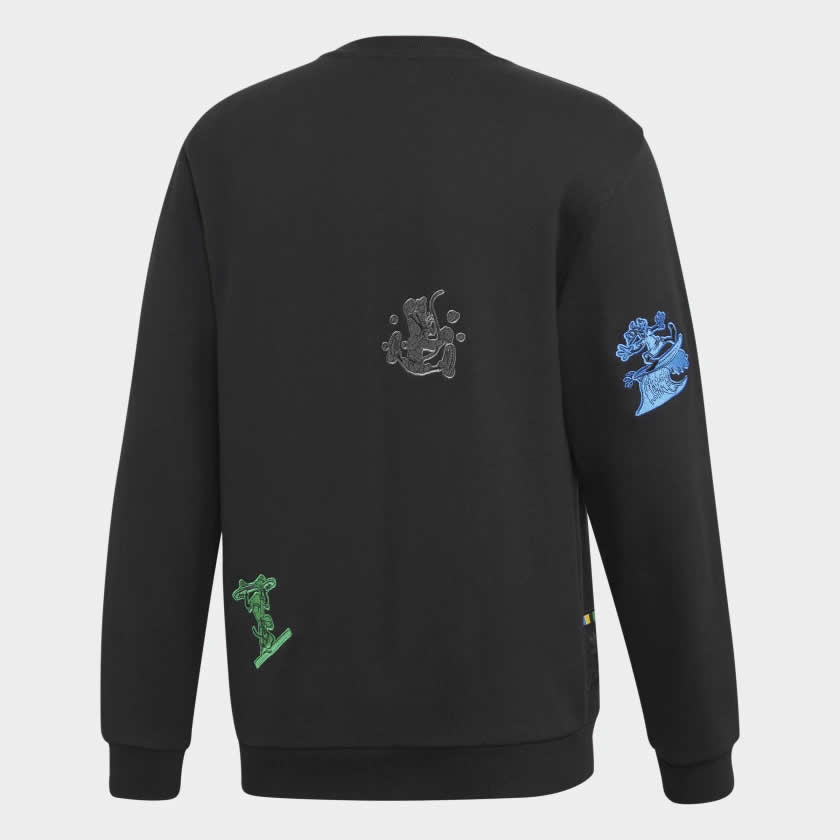 Adidas Originals Men's Goofy Crew Neck Sweatshirt - Black