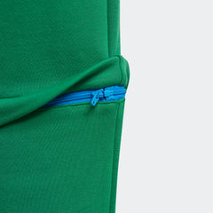 adidas x LEGO Kids' Fleece Track Pants GN6803 close-up showing soft fleece material zip pockets