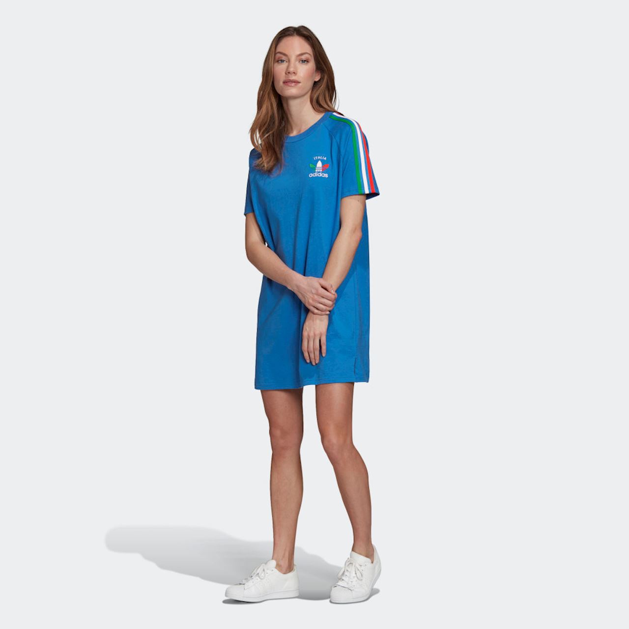 tradesports.co.uk Adidas Originals Women's Italy Tee Dress - Blue