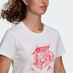 tradesports.co.uk Adidas Woimen's London Shoebox Graphic Tee GU2172