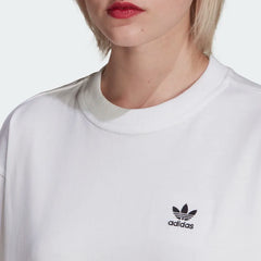 tradesports.co.uk Adidas Women's adicolor Big Trefoil Tee Dress HC2034