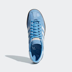 Top view of adidas Handball Spezial Men's trainers showing lace layout, tongue branding, and silhouette