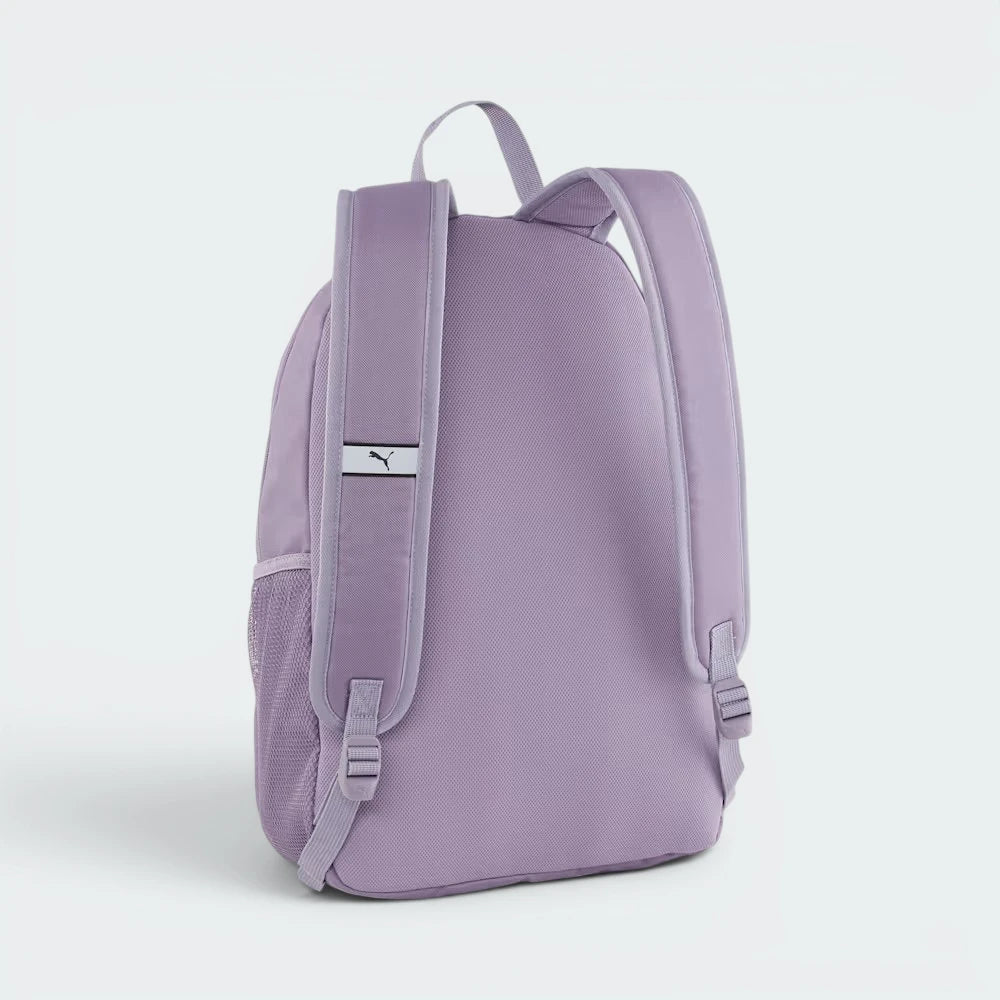 Focuses on the padded back panel and the professional adjustable strap system.