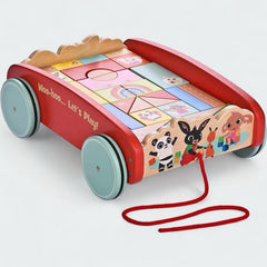 tradesports.co.uk Bing Toddlers Wooded Pull Along Cart 28 Blocks