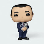 Funko Pop! Louis Litt #1709 vinyl figure, front view, highlighting his suit details and iconic Mikado stick accessory.