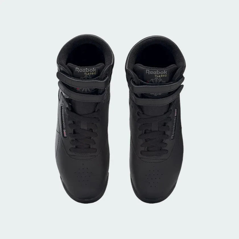 Reebok Freestyle Hi 2240 in black - looking from above