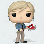 Funko Pop! Buffy with Scythe #1728 vinyl figure, front view, highlighting her determined expression and the Scythe.