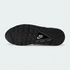 View of the outsole of the Nike Air Max Command Women's black trainers, showing the durable rubber tread pattern for reliable traction.