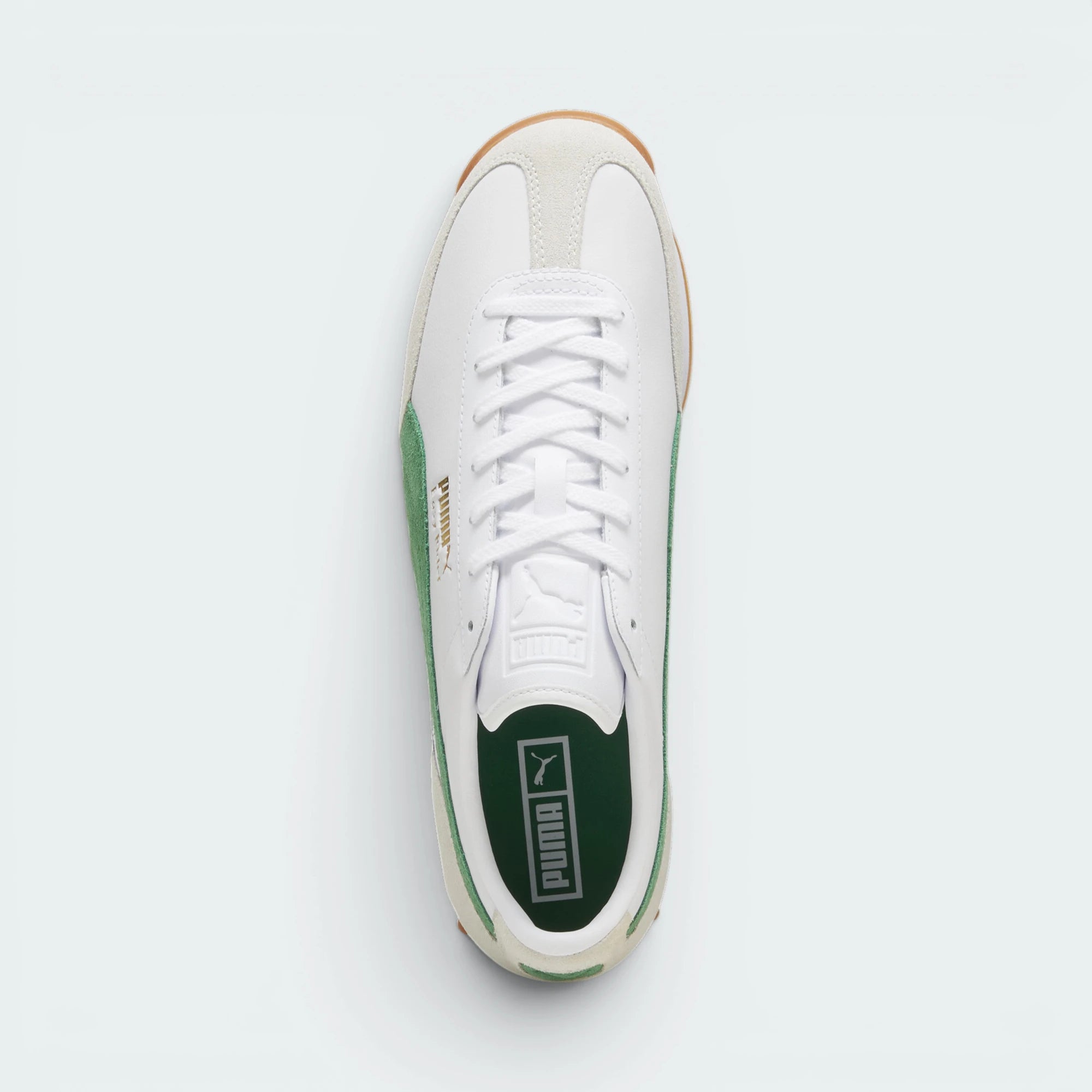 Focuses on the locked-in traditional lacing layout, displaying the perfect symmetry of the white tongue and the clean contour lines framing the low-profile toe box.