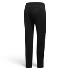 Adidas 7/8 Cropped Snap Pants Women's in black, back view showcasing the plain design, cropped length, and relaxed fit.