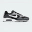 Highlights the high-velocity white Nike Swoosh slashing across the professional depth of the grey panelled upper and the embedded visible Max Air window.