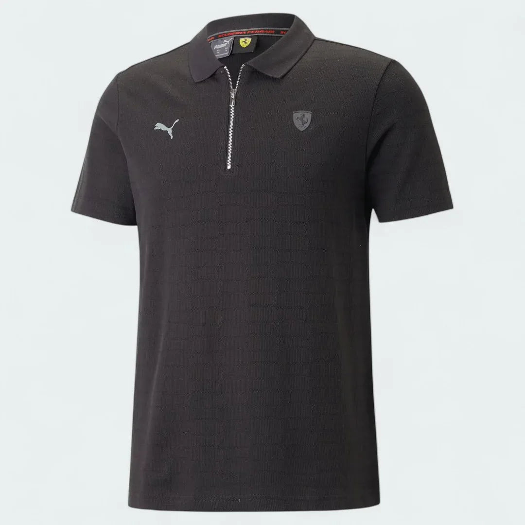 Puma x Ferrari Jacquard Polo Men's Black 538331 01 Secondary image