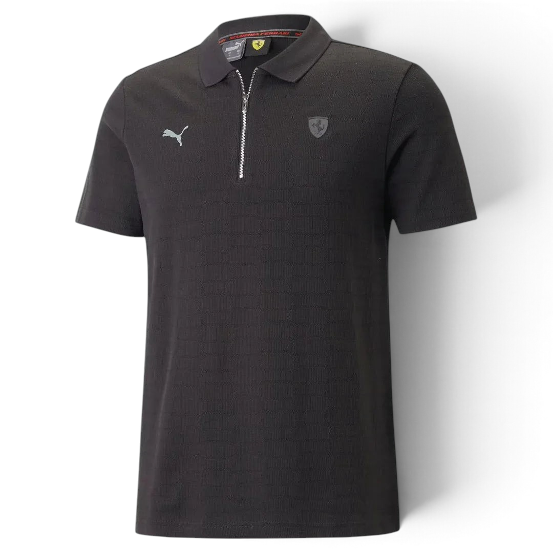 Puma x Ferrari Jacquard Polo Men's Black 538331 01 Secondary image