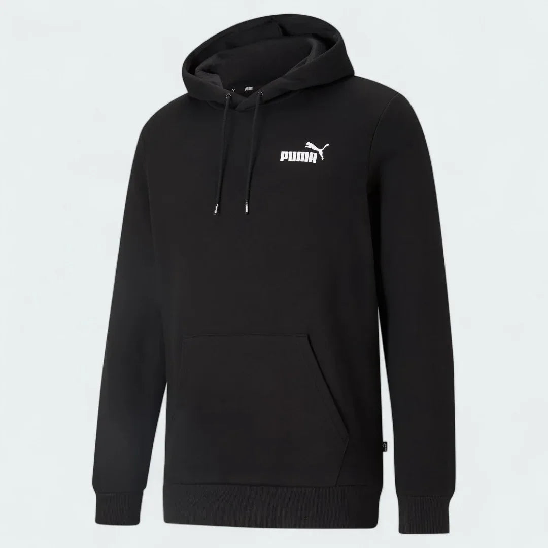 Puma Essential Small Logo Overhead Fleece Hoodie Black 586690-01 Secondary image