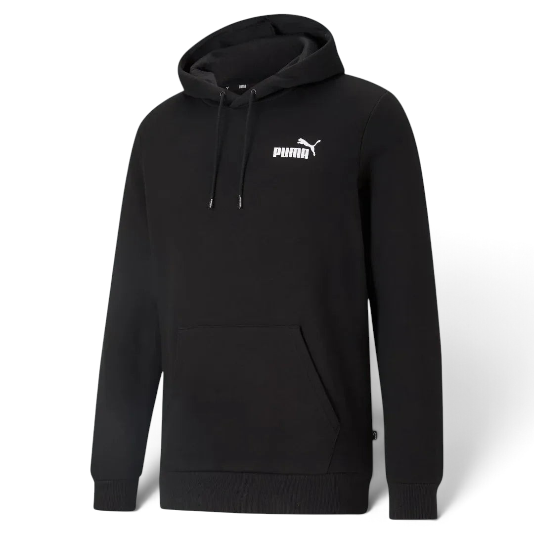 Puma Essential Small Logo Overhead Fleece Hoodie Black 586690-01 Secondary image