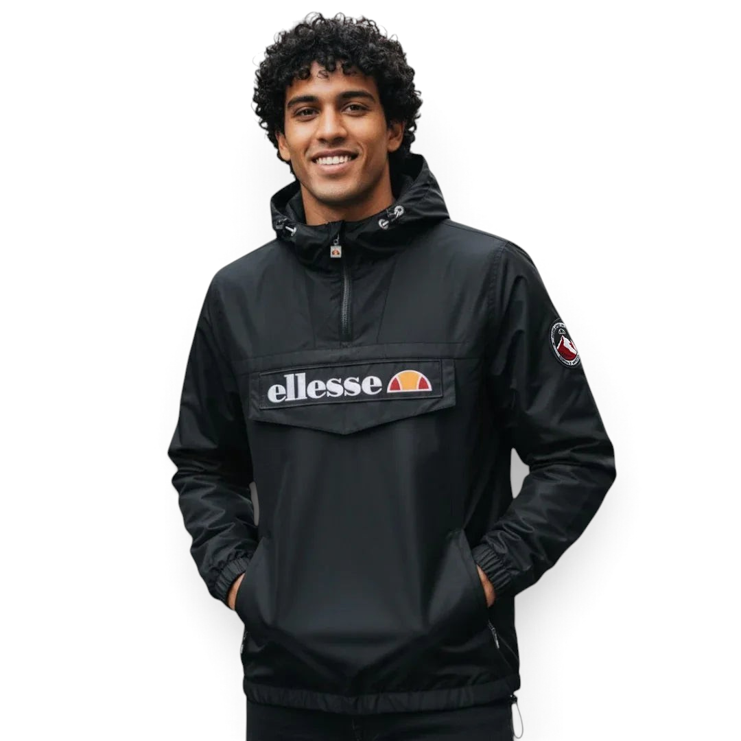 Ellesse Mont 2 Overhead Anorak shown on a model casually enjoying the features Main image