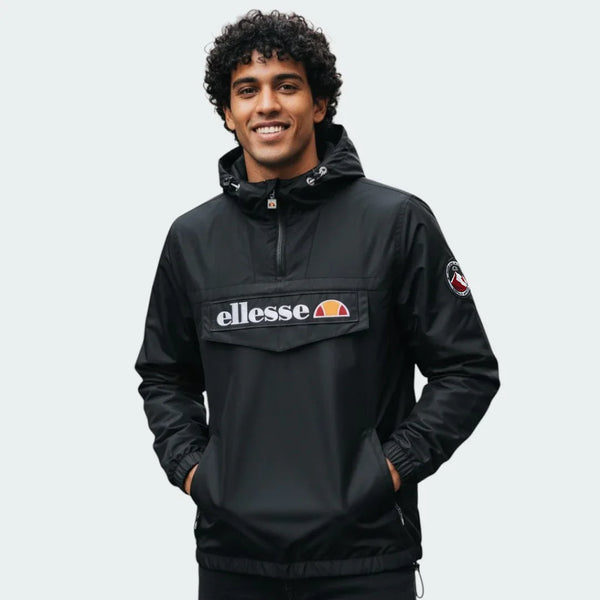 Ellesse Mont 2 Overhead Anorak Jacket Men's Black 6-11641 – Trade