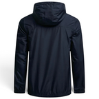 Ellesse Mont 2 Overhead Anorak Jacket Men's in navy, back view showcasing the plain design and the hood.