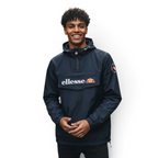 Ellesse Mont 2 Overhead Anorak Jacket Men's in navy, front view worn by a model showing off the fit