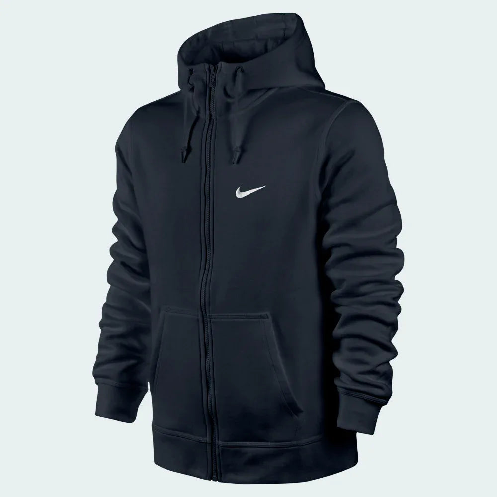 tradesports.co.uk Nike Men's Club Swoosh Brushed Fleece Tracksuit Navy