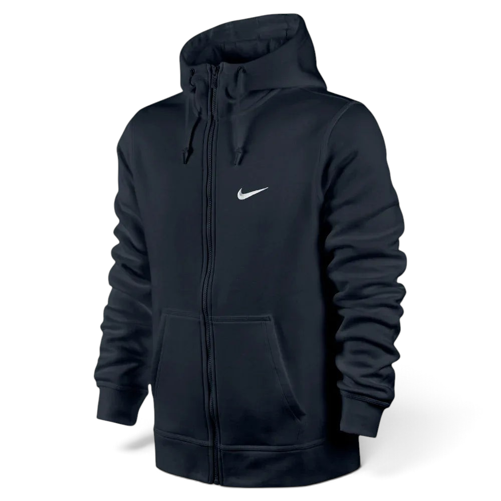 Nike Men's Club Swoosh Brushed Fleece Tracksuit Navy Secondary image