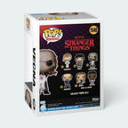 Funko Pop! Stranger Things action figure box with character illustrations on a white background