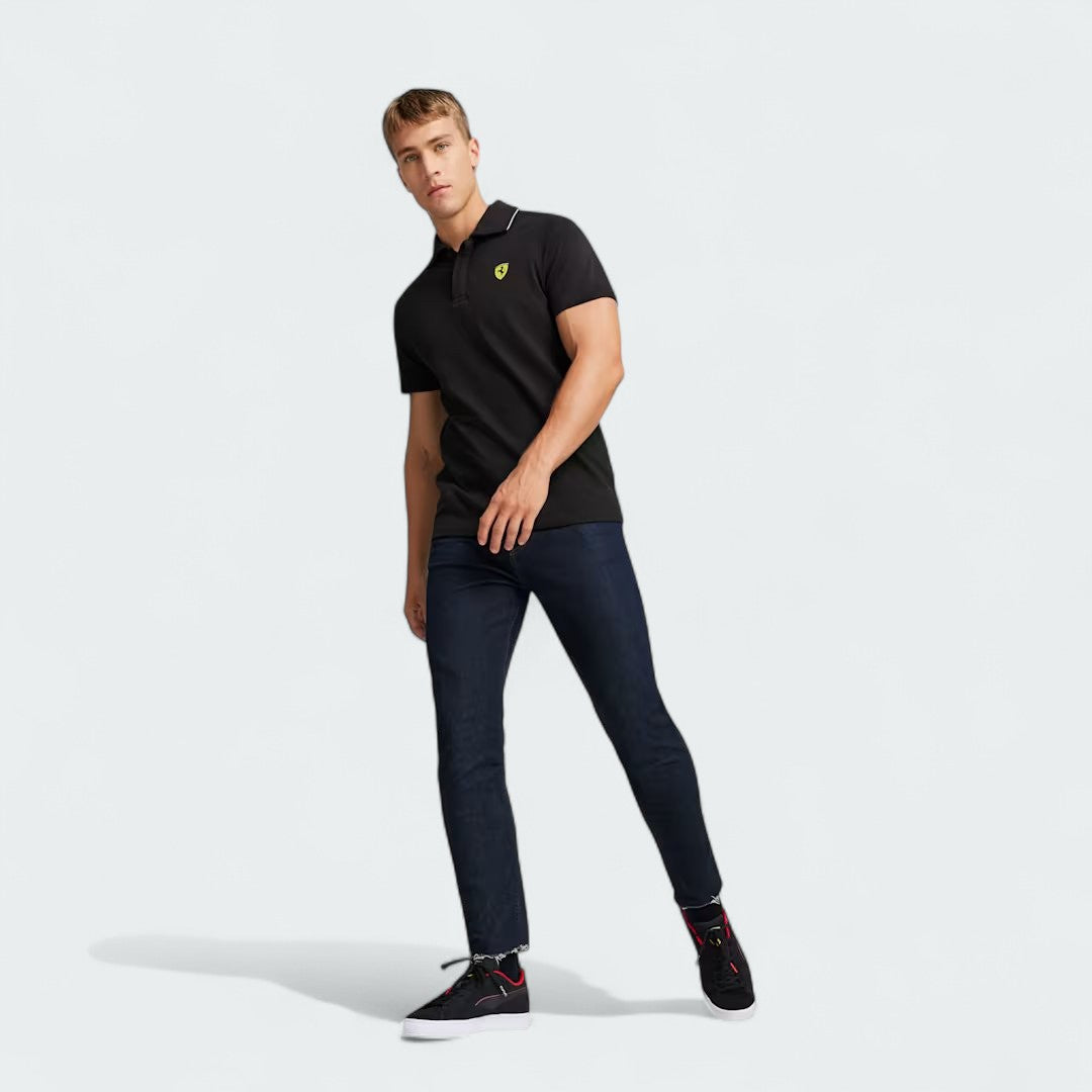 Puma X Ferrari Race Casual Polo Shirt Black 623801-01