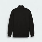Puma x Ferrari Style MT7 Jacket Men's in black, back view showcasing the clean design and classic silhouette.