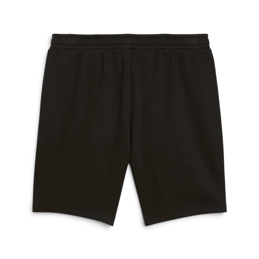 Puma x Ferrari Race Shorts Men's in black, back view showcasing the clean design and classic fit.