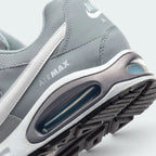 Highlights the "unreal" clean finish where the thick foam cushioning carrier securely bonds to the high-traction rubber base, framing the iconic lines of the heel Air pocket.