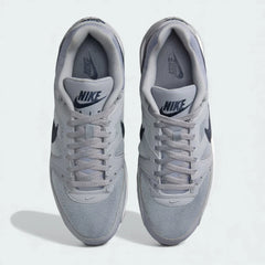 Top-Down view of a pair of Nike Air Max Command Men's trainers in grey, highlighting their classic silhouette and lace-up closure.