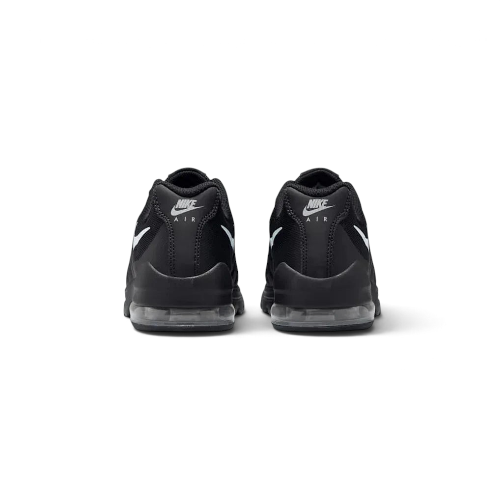 Nike Air Max Invigor Juniors Trainers Black 749572-003 back view showing heel loop and Air branding