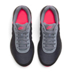 Overhead view of both New Balance sneakers showing the adjustable lace-up closure, perforated toe box, and branded tongue labels.