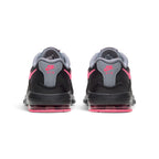 Rear view of the sneakers emphasizing the heel panels, embroidered Nike branding, and the textured sole wrap.