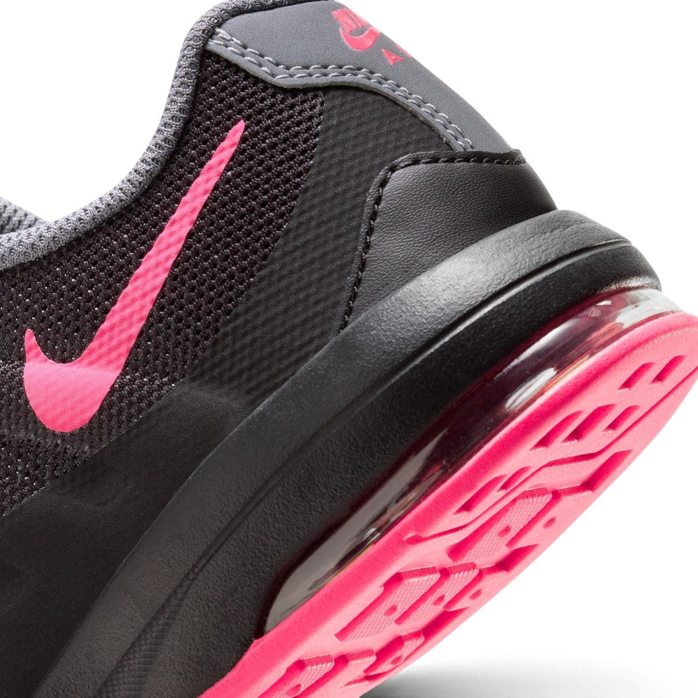 Built with precision using high-tensile synthetic panels, robust sole bonding, and abrasion-resistant rubber outsoles, these Air Max Invigor trainers easily "tackle" playground friction, school yard running, and frequent wear to ensure a successful shot at keeping your child's footwear rotation performing at its peak.
