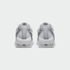 Rear view of the Nike Air Max Invigor Men's grey trainers, focusing on the visible Max Air unit in the heel and subtle branding.