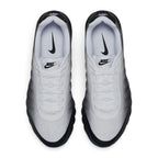 Highlighting the symmetrical central lacing throat, flat navy laces, moulded touch points on the tongue, expanded forefoot toe box, and cushioned sockliner, demonstrating the upper template constructed for a comfortable "locked-in" fit.