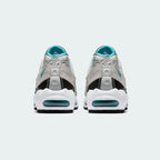 Rear view of the Nike Air Max 95 Essential Men's running shoes, focusing on the prominent heel counter and Nike Air branding.