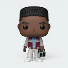 Details the high-definition facial features and the precision of the boombox controls.