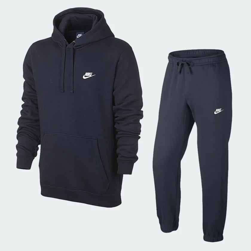 tradesports.co.uk Nike Men's Sportswear Club Fleece Tracksuit Midnight Navy Main image