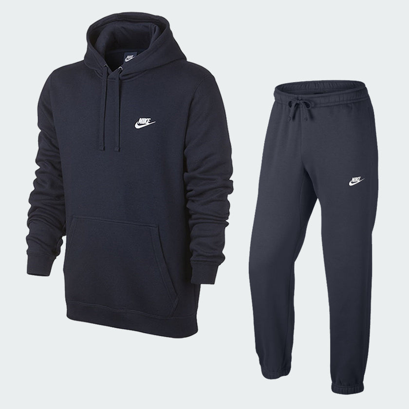 tradesports.co.uk Nike Men's Sportswear Club Fleece Tracksuit Midnight Navy