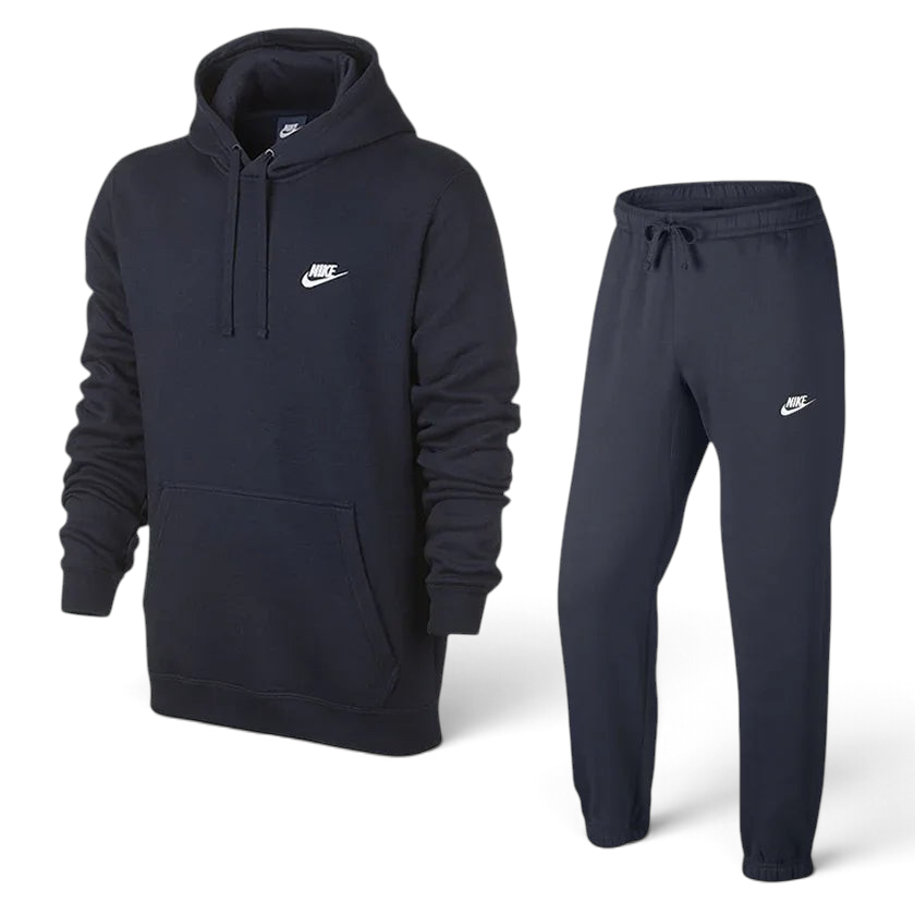 tradesports.co.uk Nike Men's Sportswear Club Fleece Tracksuit Midnight Navy Main image