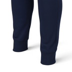 Navy blue pants on a white background