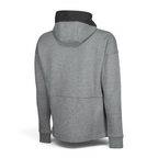 Nike Air NSW Fleece Men's Tracksuit in heather grey, back view showcasing the plain back design of the top