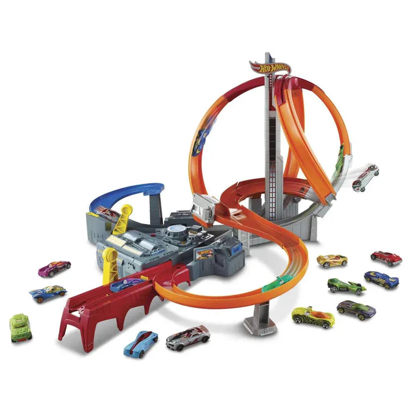 Hot Wheels Spin Storm Track Set | Toy Race Track with Motorized Fun CDL45 Secondary image